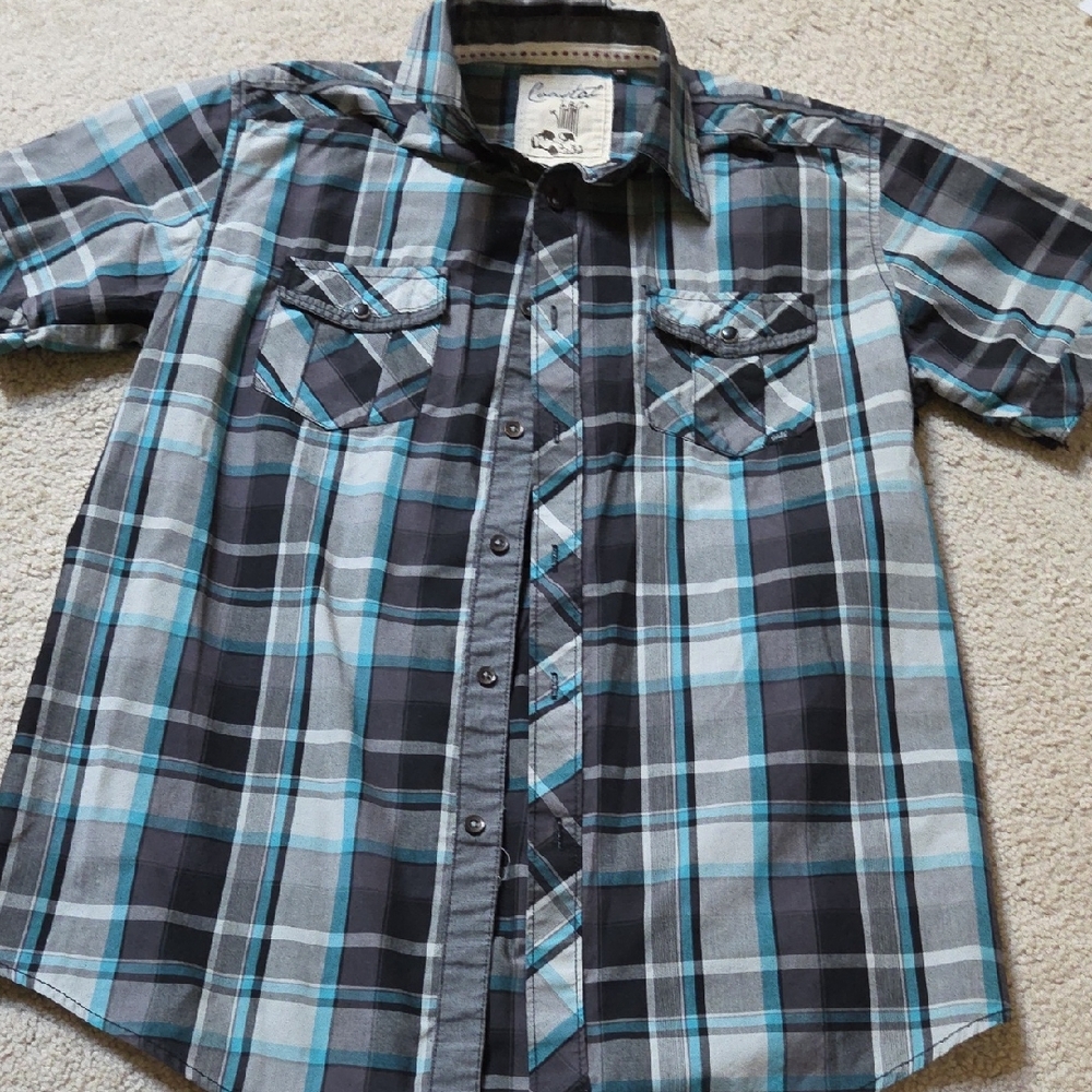 Men's Plaid Short Sleeve Shirt